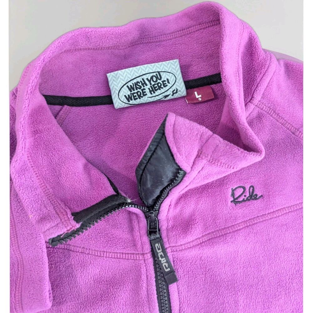 Ride Snowboards purple Fleece womens Ski Sports Snow Jacket L